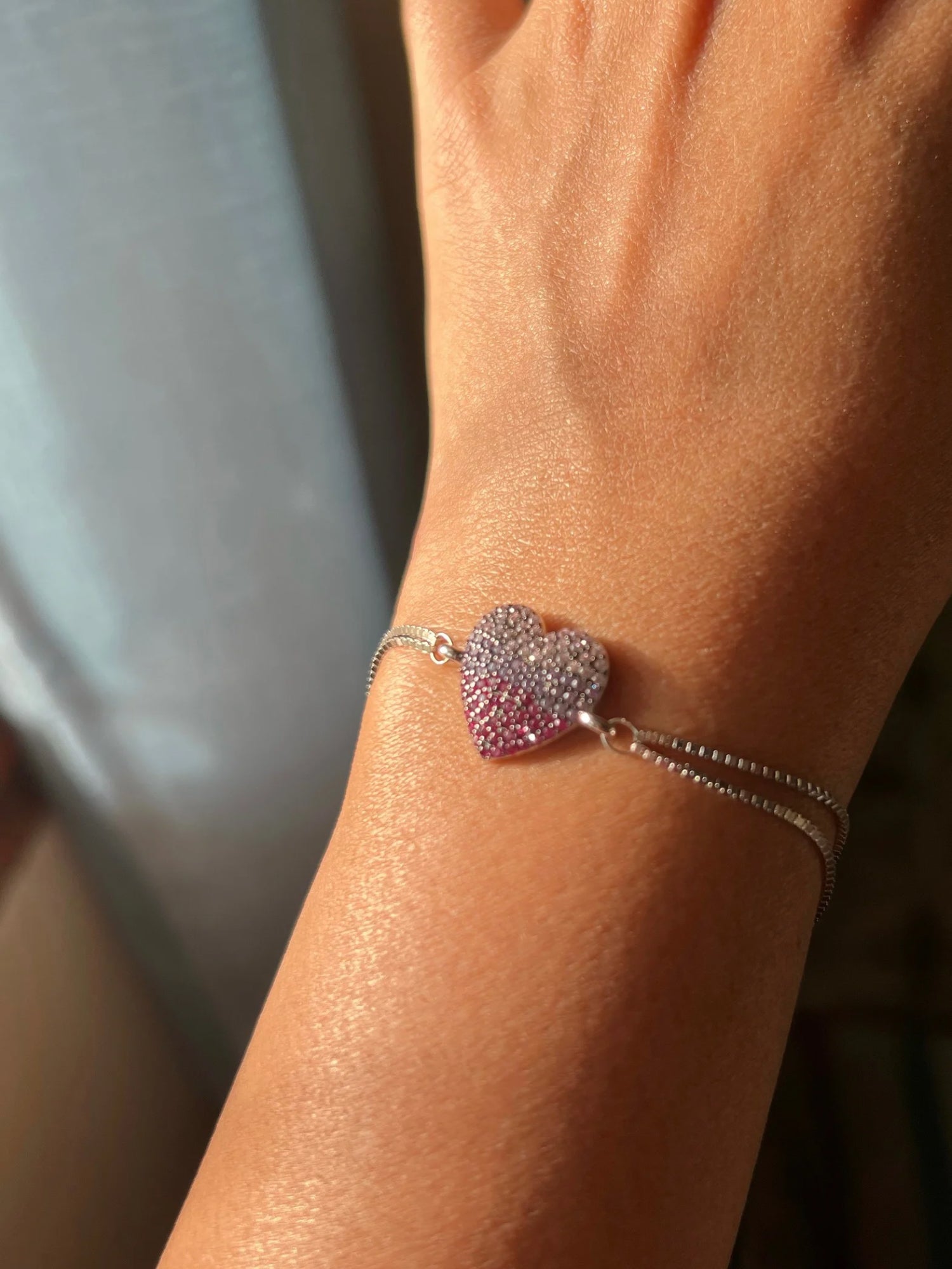 PURPLE HEART BRACELET