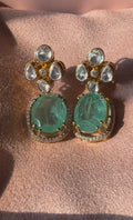 SAGE GREEN STONE EARRINGS