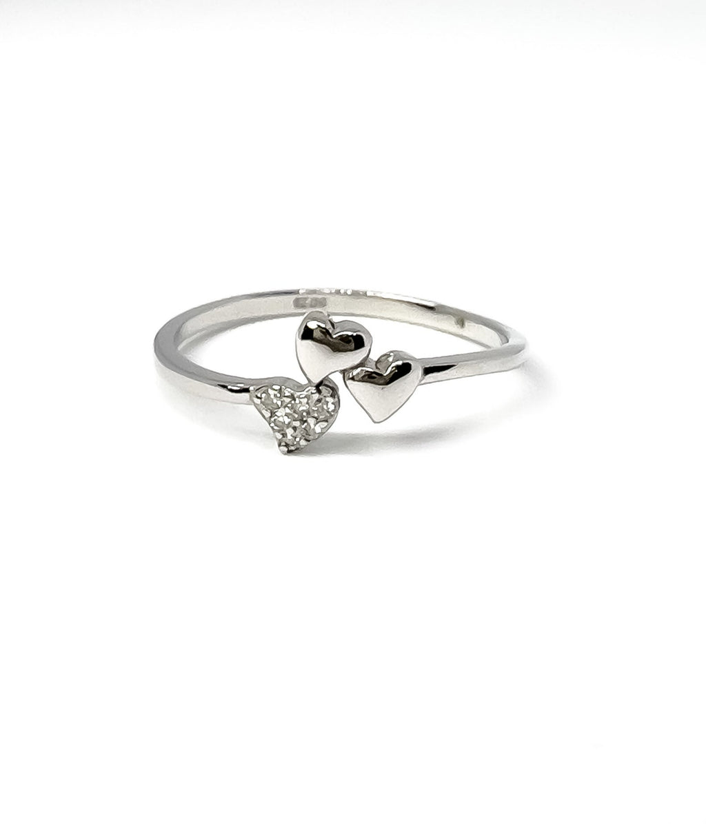 THREE LITTLE HEARTS RING
