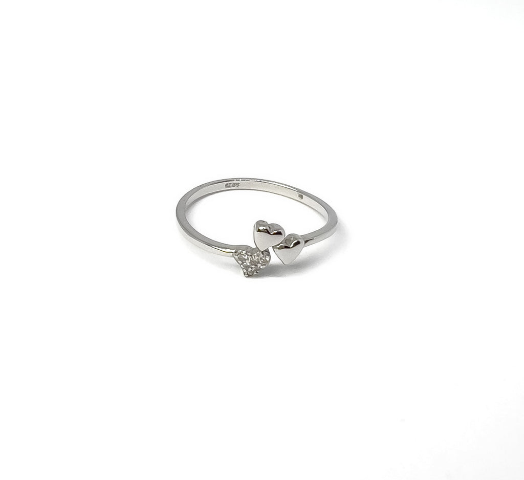 THREE LITTLE HEARTS RING
